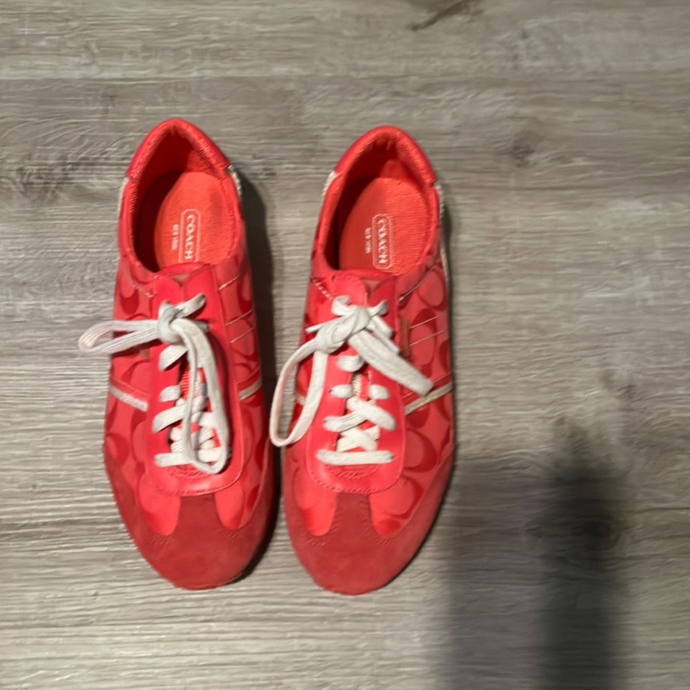 🌟BRIGHT🌟 Pink Coach Sneakers
